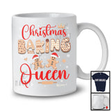 Personalized Custom Name Christmas Baking Queen; Adorable X-mas Santa Gingerbreads; Family T-Shirt