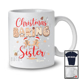 Personalized Custom Name Christmas Baking Sister; Adorable X-mas Santa Gingerbreads; Family T-Shirt