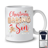 Personalized Custom Name Christmas Baking Son; Adorable X-mas Santa Gingerbreads; Family T-Shirt