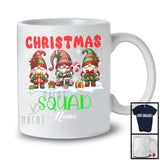 Personalized Custom Name Christmas Squad; Joyful Three X-mas Gnomes; Family Group T-Shirt