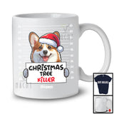 Personalized Custom Name Christmas Tree Killer; Lovely Santa Corgi Dog's Fault; Damage Tree T-Shirt