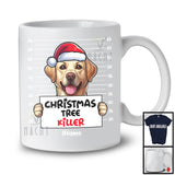 Personalized Custom Name Christmas Tree Killer; Lovely Santa Labrador Dog's Fault; Damage Tree T-Shirt