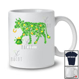 Personalized Custom Name Cow Shape Shamrock; Adorable St. Patrick's Day Gold Pot; Farmer T-Shirt