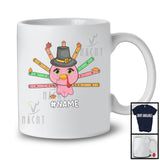 Personalized Custom Name Cute Turkey Flute Tail; Joyful Thanksgiving Musical Instruments T-Shirt