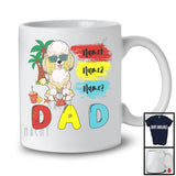 Personalized Custom Name Dad, Cute Summer Vacation Poodle Sunglasses, Family Group T-Shirt