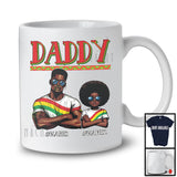 Personalized Custom Name Daddy Daughter, Proud Father's Day Juneteenth Black, Afro Family T-Shirt