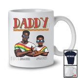 Personalized Custom Name Daddy Son, Proud Father's Day Juneteenth Black, Afro Family T-Shirt