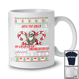 Personalized Custom Name Deck The Halls; Joyful Christmas Santa Skeleton; Valhalla Sweater T-Shirt