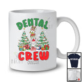 Personalized Custom Name Dental Crew; Cheerful Christmas Tree Tooth; Dental Dentist Group T-Shirt