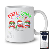 Personalized Custom Name Dental Squad; Lovely Christmas Three ElfSanta Tooth; Dentist T-Shirt