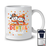 Personalized Custom Name Dental Squad; Lovely Thanksgiving Autumn Couple Teeth; Dental Dentist T-Shirt