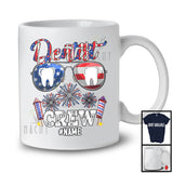 Personalized Custom Name Dentist Crew, Joyful 4th Of July USA Sunglasses, Careers Patriotic T-Shirt