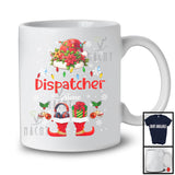 Personalized Custom Name Dispatcher, Joyful Christmas Lights Santa Headphone, Jobs Careers T-Shirt