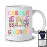 Personalized Custom Name Easter With My Gnomies; Lovely Easter Three Bunny Gnomes; Family T-Shirt