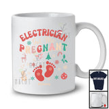 Personalized Custom Name Electrician Got Me Pregnant; Lovely Christmas Pregnancy; Jobs T-Shirt