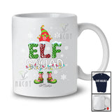 Personalized Custom Name Elf Squad; Fantastic Christmas Lights Elf Pajama; Family Plaid T-Shirt