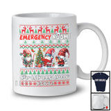 Personalized Custom Name Emergency Room Christmas Crew; Lovely Sweater 3 Gnomes; ER Nurse T-Shirt