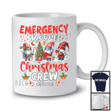 Personalized Custom Name Emergency Room Christmas Crew; Lovely Three Gnomes; ER Nurse T-Shirt