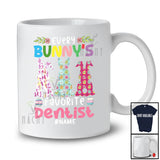 Personalized Custom Name Every Bunny's Favorite Dentist; Amusing Easter Eggs Three Bunnies T-Shirt