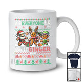 Personalized Custom Name Everyone Loves A Ginger; Lovely Christmas Sweater 3 Gingerbreads T-Shirt