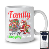 Personalized Custom Name Family Shopping Squad; Amazing Christmas Santa Elf; X-mas Group T-Shirt