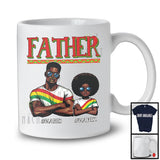 Personalized Custom Name Father Daughter, Proud Father's Day Juneteenth Black, Afro Family T-Shirt
