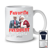 Personalized Custom Name Favorite President of Santa; Merry Christmas Trump Back 2024 T-Shirt