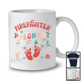 Personalized Custom Name Firefighter Got Me Pregnant; Lovely Christmas Pregnancy; Jobs T-Shirt