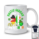 Personalized Custom Name German Wee Bit Irish; Joyful St. Patrick's Day Shamrock Flag; Family T-Shirt