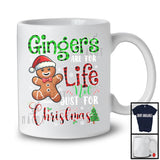 Personalized Custom Name Gingers Are For Life; Fantastic Christmas Plaid Santa Gingerbread; Baker T-Shirt