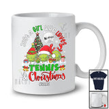 Personalized Custom Name Girl Who Loves Tennis Christmas; Amusing Custom Name Sport Player T-Shirt