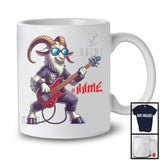 Personalized Custom Name Goat Playing Guitar Rock; Joyful Music Bass Guitar Farmer T-Shirt