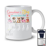 Personalized Custom Name Grandma's Dog Growing Since Year, Lovely Mother's Day Dog Lover T-Shirt
