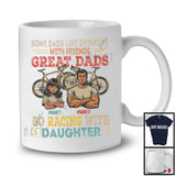 Personalized Custom Name Great Dads Go Racing With Daughter, Proud Father's Day Family T-Shirt