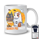 Personalized Custom Name Guinea Pig Sheet, Adorable Halloween Moon Boo Ghost Guinea Pig T-Shirt