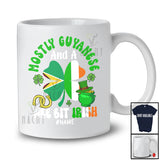 Personalized Custom Name Guyanese Wee Bit Irish; Joyful St. Patrick's Day Shamrock Flag; Family T-Shirt