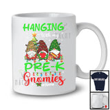 Personalized Custom Name Hanging With My Pre K Gnomies; Fantastic Christmas 3 Gnomes T-Shirt