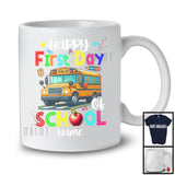 Personalized Custom Name Happy First Day Of School, Joyful Summer Vacation School Bus Driver T-Shirt