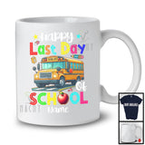 Personalized Custom Name Happy Last Day Of School, Joyful Summer Vacation School Bus Driver T-Shirt