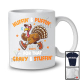 Personalized Custom Name Huffin' Puffin' For That; Humorous Thanksgiving Turkey Running Runner T-Shirt