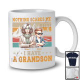 Personalized Custom Name I Have A Grandson, Amazing Mother's Day Vintage Retro Family T-Shirt