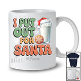 Personalized Custom Name I Put Out For Santa; Fantastic Christmas Santa Milk; Snowing Family T-Shirt