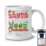 Personalized Custom Name I Really Did Try To Be A Good Optometrist; Joyful Christmas Santa Jobs T-Shirt