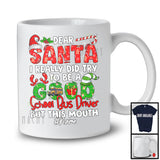 Personalized Custom Name I Really Did Try To Be A Good School Bus Driver; Joyful Christmas Santa Jobs T-Shirt