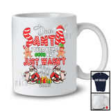 Personalized Custom Name I Tried To Be Good But Just Wasn't; Amusing Christmas Santa; Family T-Shirt