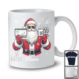Personalized Custom Name IT Manager Santa, Joyful Christmas Santa Snowing, Careers Group T-Shirt