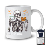 Personalized Custom Name IT Manager Skeleton, Horror Halloween Costume Proud Careers Group T-Shirt