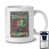 Personalized Custom Name I'm Not A Zombie I'm A Grandpa; Scary Halloween Family Group T-Shirt