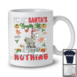 Personalized Custom Name I'm On Santa's Naughty List, Sarcastic Christmas Donkey, Farmer X-mas T-Shirt