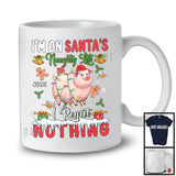 Personalized Custom Name I'm On Santa's Naughty List, Sarcastic Christmas Pig, Farmer X-mas T-Shirt